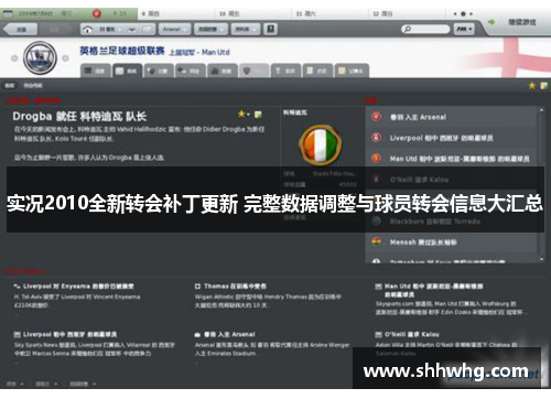 实况2010全新转会补丁更新 完整数据调整与球员转会信息大汇总